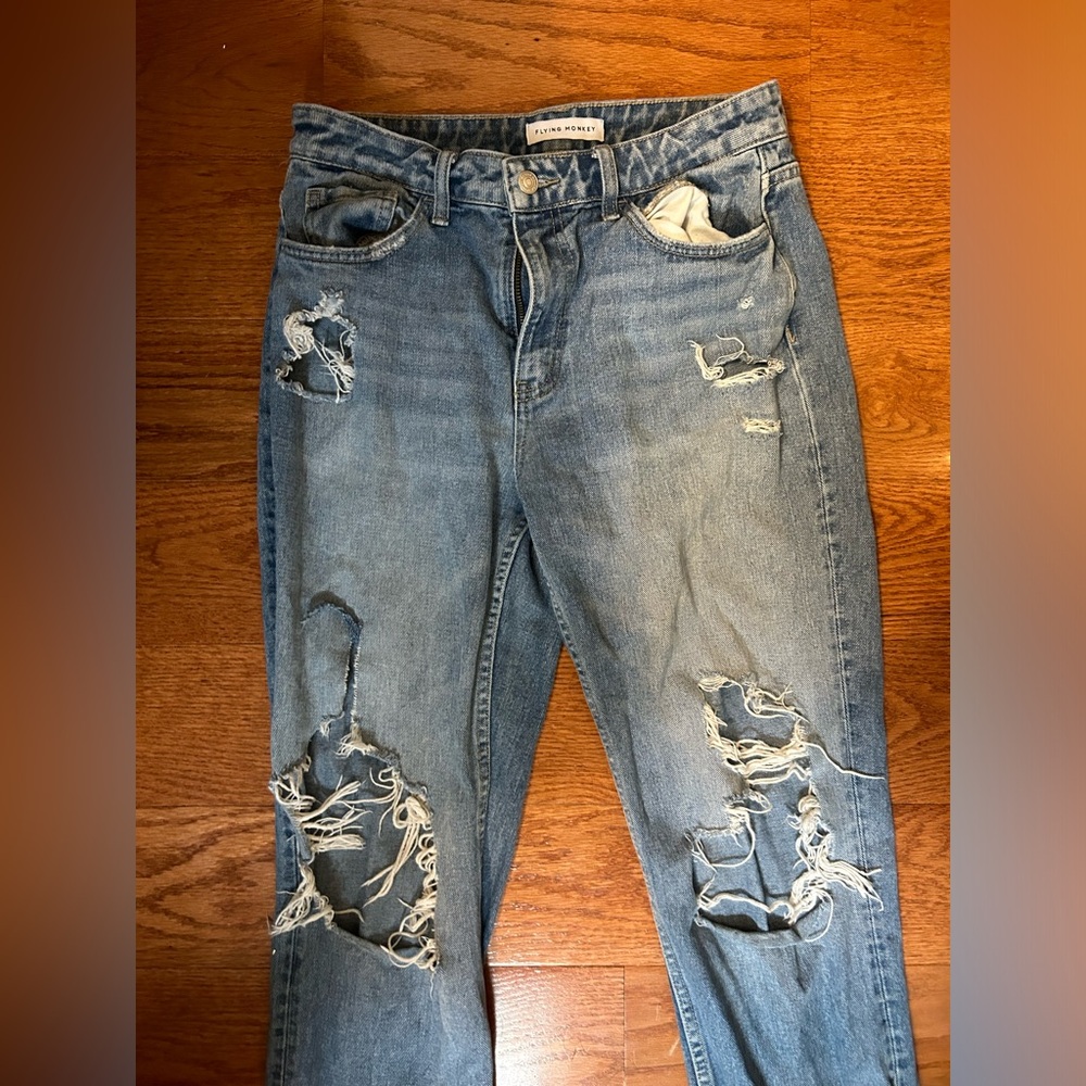 Flying Monkey Ripped Jeans - Picture 3 of 4